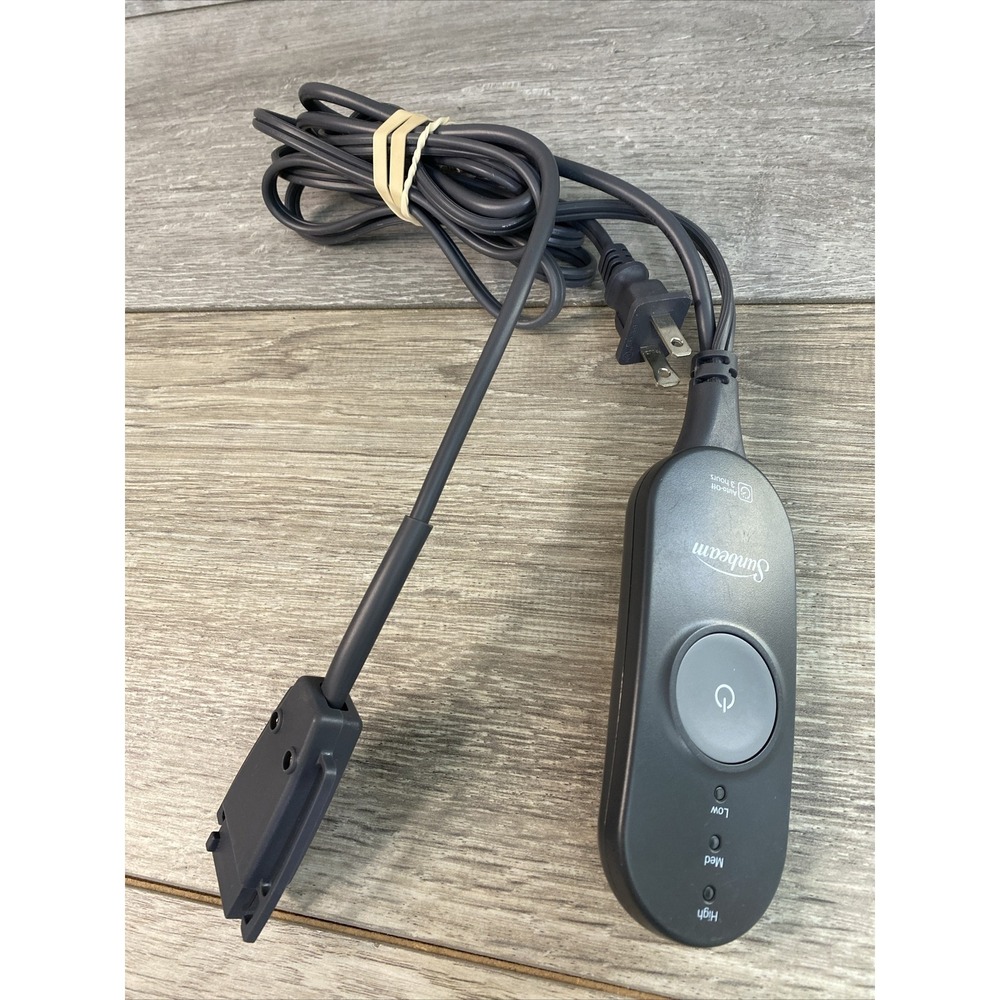 Sunbeam Heated Bedding Controller Replacement Cord Grey  3 Heat Settings
